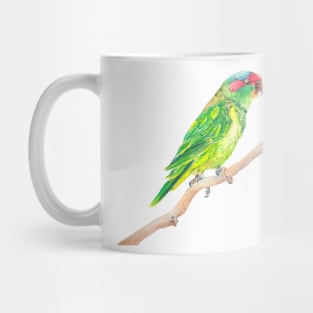 Musk lorikeet - green Australian parrot Mug